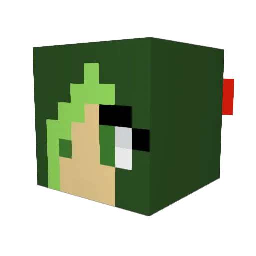 PvPenny Minecraft avatar head, 3D render