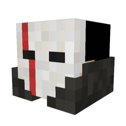 PvPlars Minecraft avatar head, 3D render