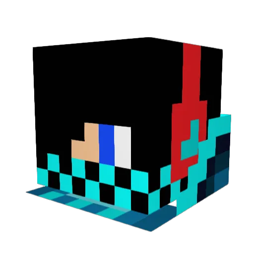 PvPplayer152 Minecraft avatar head, 3D render
