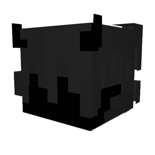 Pvbl0zkii Minecraft avatar head, 3D render