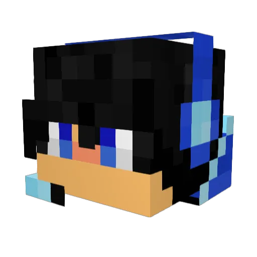 Pvc3k Minecraft avatar head, 3D render