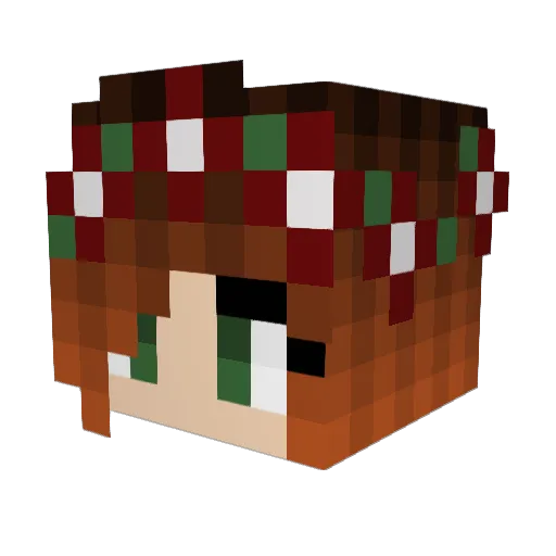 Pvelardo13 Minecraft avatar head, 3D render