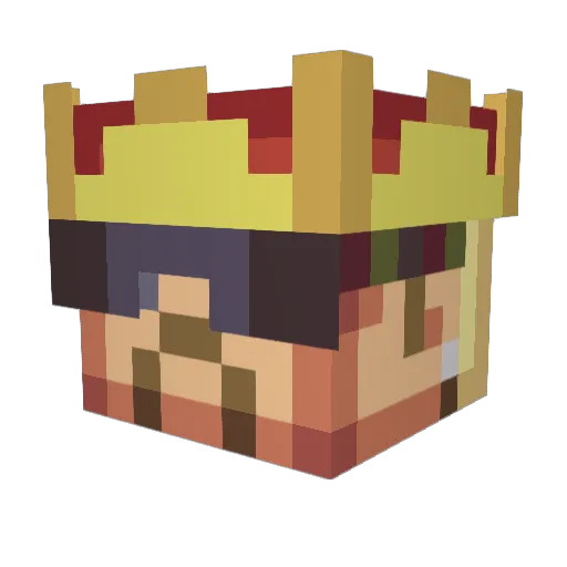 Pvncho9 Minecraft avatar head, 3D render