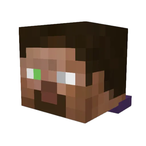 Pvoholn Minecraft avatar head, 3D render