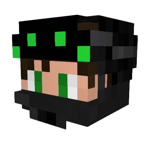 PvpForPin Minecraft avatar head, 3D render