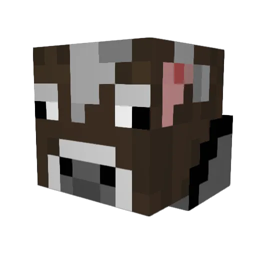 PvpHors Minecraft avatar head, 3D render