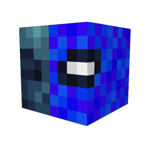 PvpTryHard Minecraft avatar head, 3D render