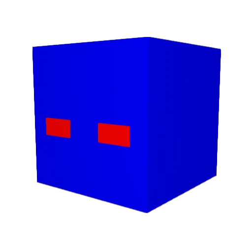 Pvpniss Minecraft avatar head, 3D render