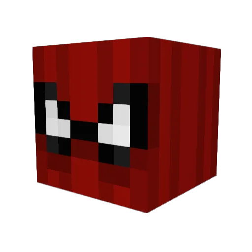 PvtPossum Minecraft avatar head, 3D render