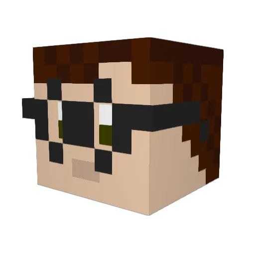 Pvt_Special Minecraft avatar head, 3D render