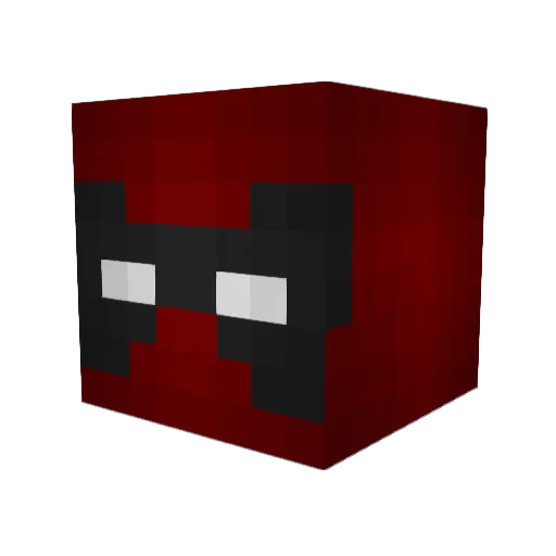 Pvtshortbus Minecraft avatar head, 3D render