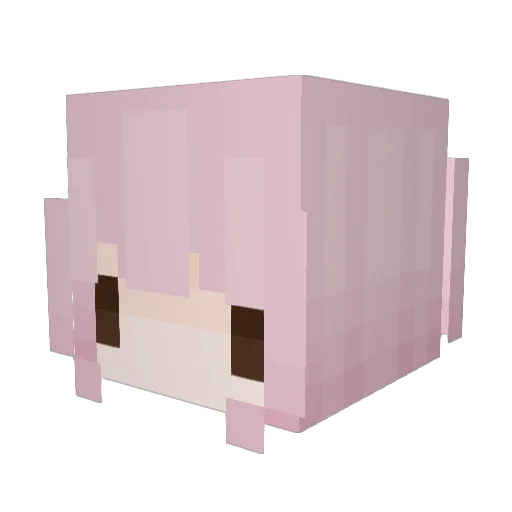 Pwimmy Minecraft avatar head, 3D render