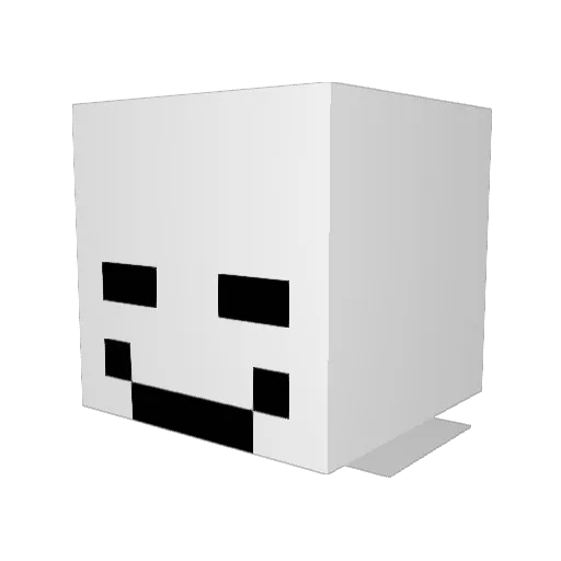 PwnAshr Minecraft avatar head, 3D render