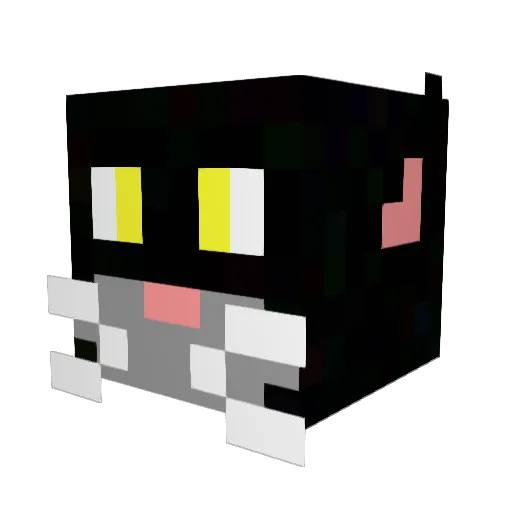 Pwnbot Minecraft avatar head, 3D render