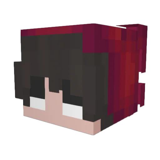 Pwnduh Minecraft avatar head, 3D render