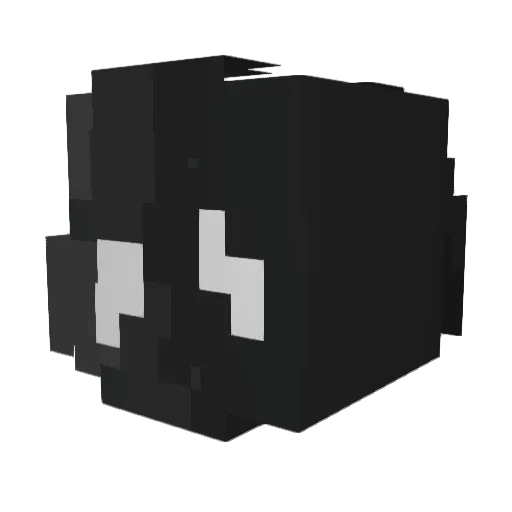 Pwofesyonel Minecraft avatar head, 3D render