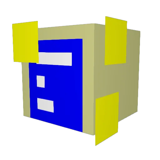 Pwtson Minecraft avatar head, 3D render