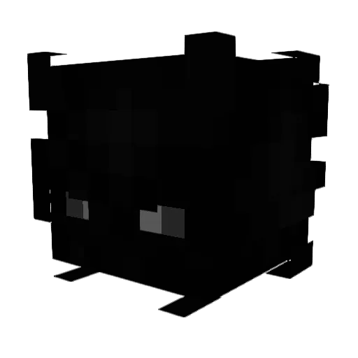 Pwzk Minecraft avatar head, 3D render