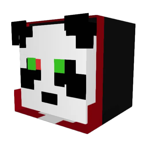 Pxaul_pxndx Minecraft avatar head, 3D render