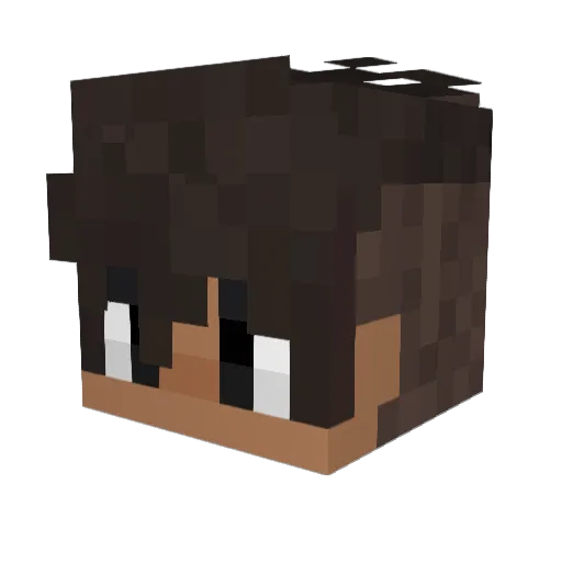 Pxdrooo Minecraft avatar head, 3D render