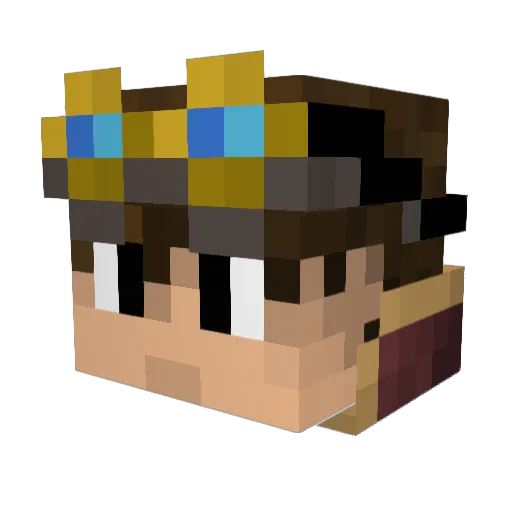 PxlIcon Minecraft avatar head, 3D render