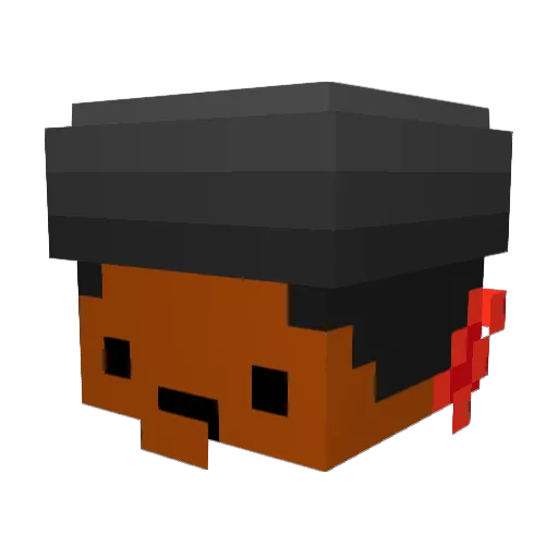 Pxlestin Minecraft avatar head, 3D render