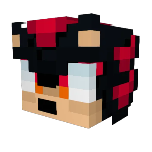 PxndxTM Minecraft avatar head, 3D render