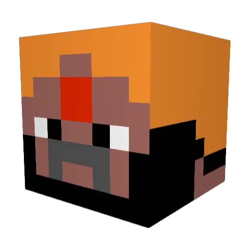 Pxpapig Minecraft avatar head, 3D render