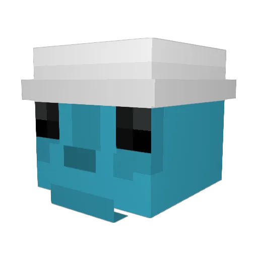 PxperSkies Minecraft avatar head, 3D render