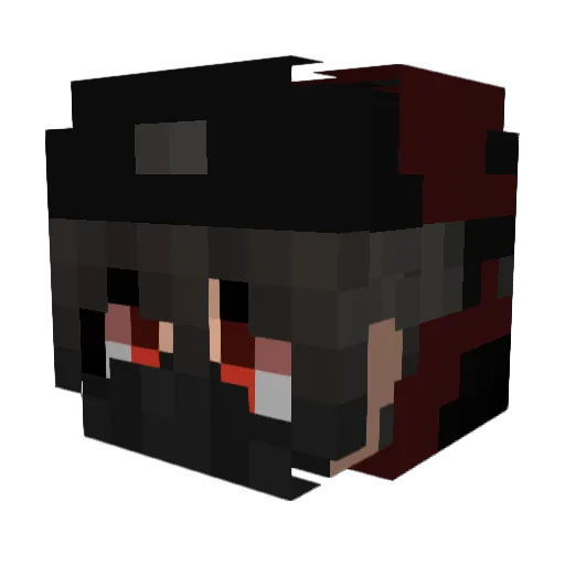Pxrada Minecraft avatar head, 3D render