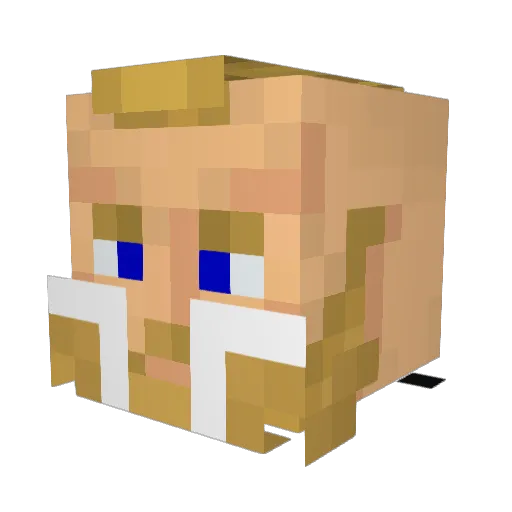 Pxrdition Minecraft avatar head, 3D render