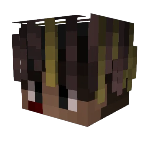 Pxrgee Minecraft avatar head, 3D render