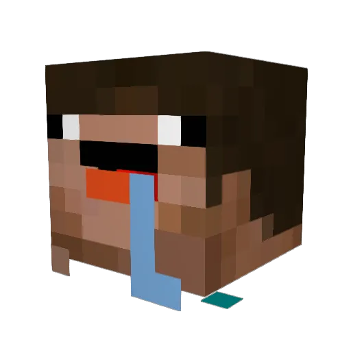 Pxrple_1212 Minecraft avatar head, 3D render
