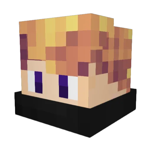 Pxrsuasion Minecraft avatar head, 3D render