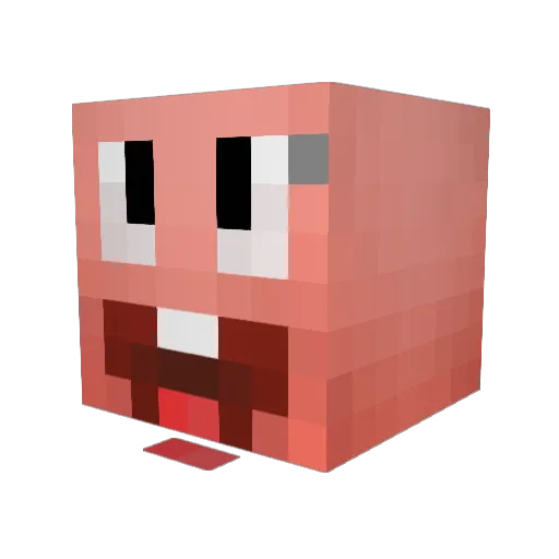 Pxtrick_Star Minecraft avatar head, 3D render