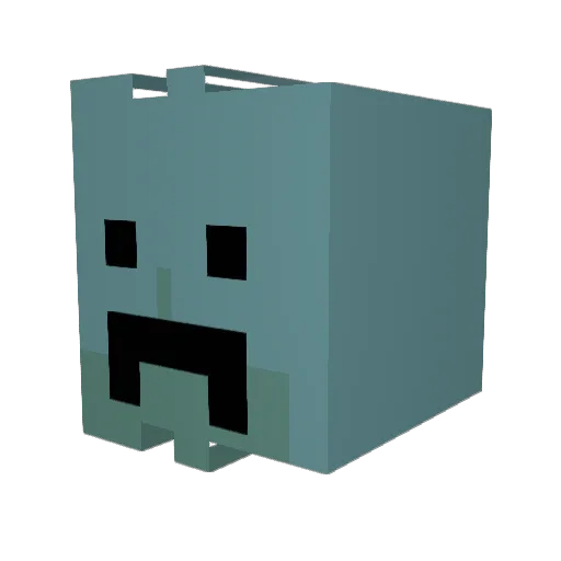 Pxwxs Minecraft avatar head, 3D render