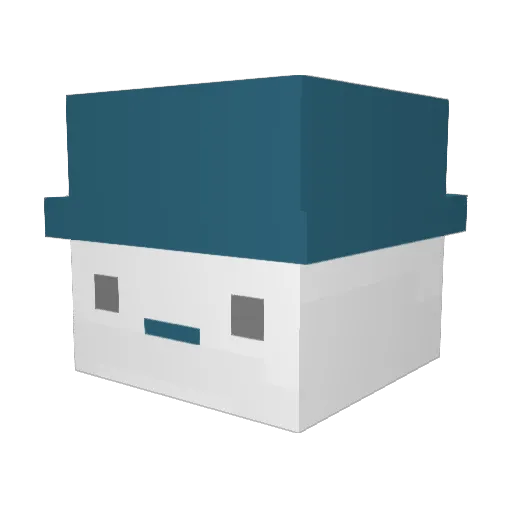 Pxxxr Minecraft avatar head, 3D render