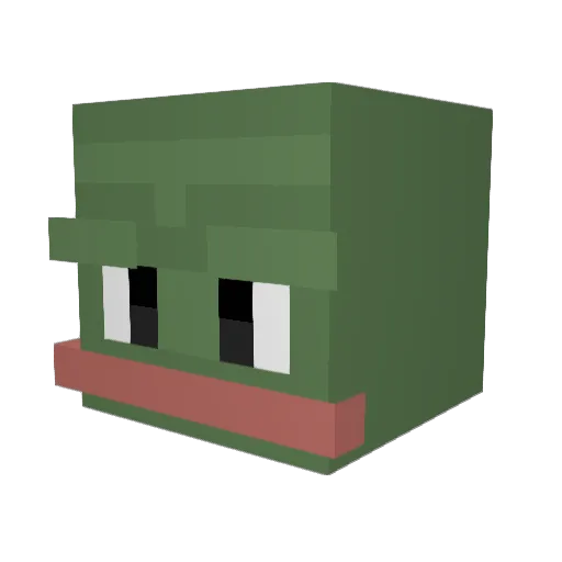 PyRe_x_nacho Minecraft avatar head, 3D render