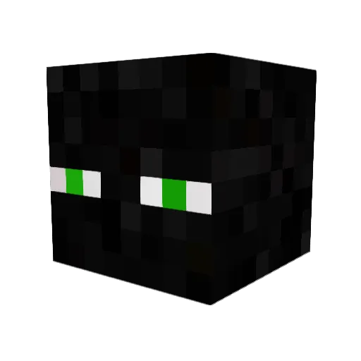 Pyarus Minecraft avatar head, 3D render