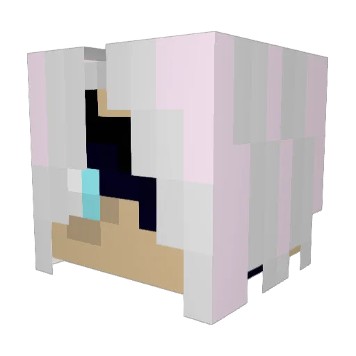 Pyatra Minecraft avatar head, 3D render