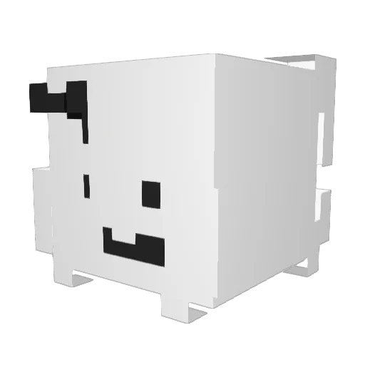 Pycee Minecraft avatar head, 3D render