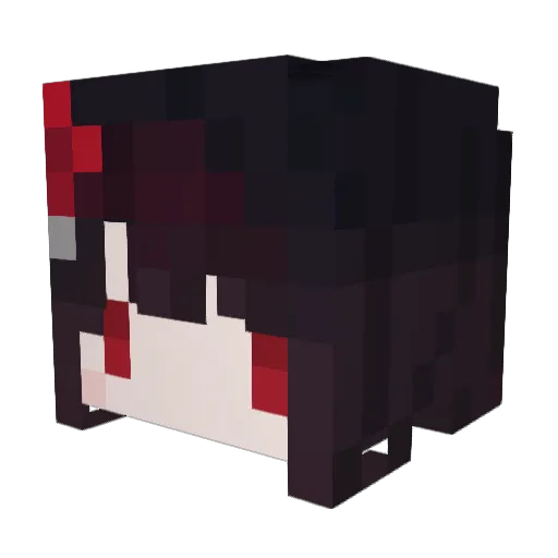 Pyciner Minecraft avatar head, 3D render