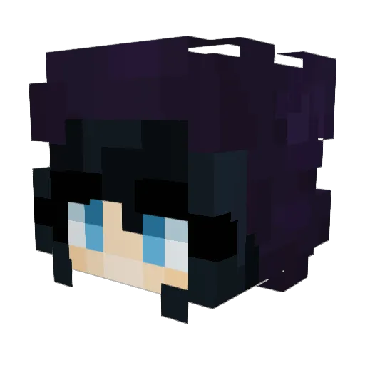 Pycko Minecraft avatar head, 3D render