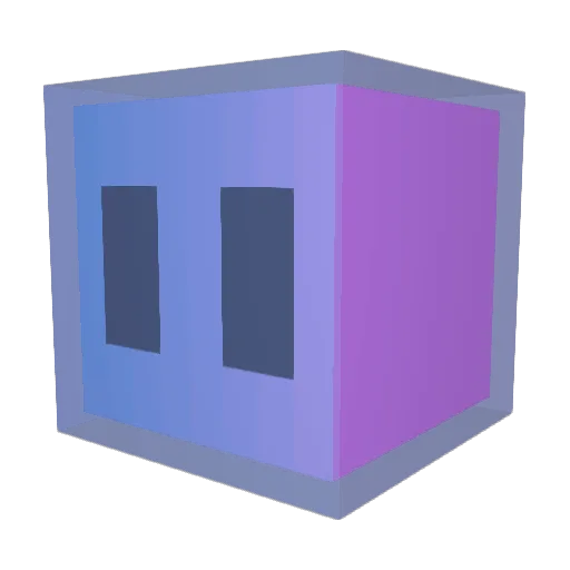 Pycxlated Minecraft avatar head, 3D render