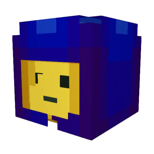 Pyeman98 Minecraft avatar head, 3D render