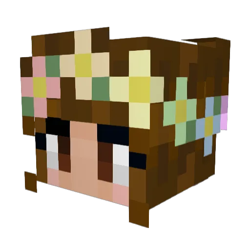 Pyewacket0 Minecraft avatar head, 3D render