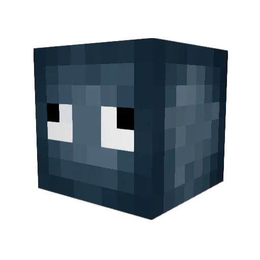 Pygmy_Squid Minecraft avatar head, 3D render