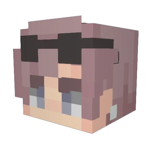 PykeX Minecraft avatar head, 3D render