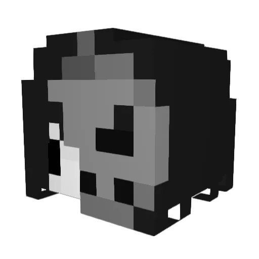 Pykee__ Minecraft avatar head, 3D render