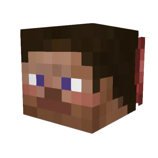 Pylemuis Minecraft avatar head, 3D render